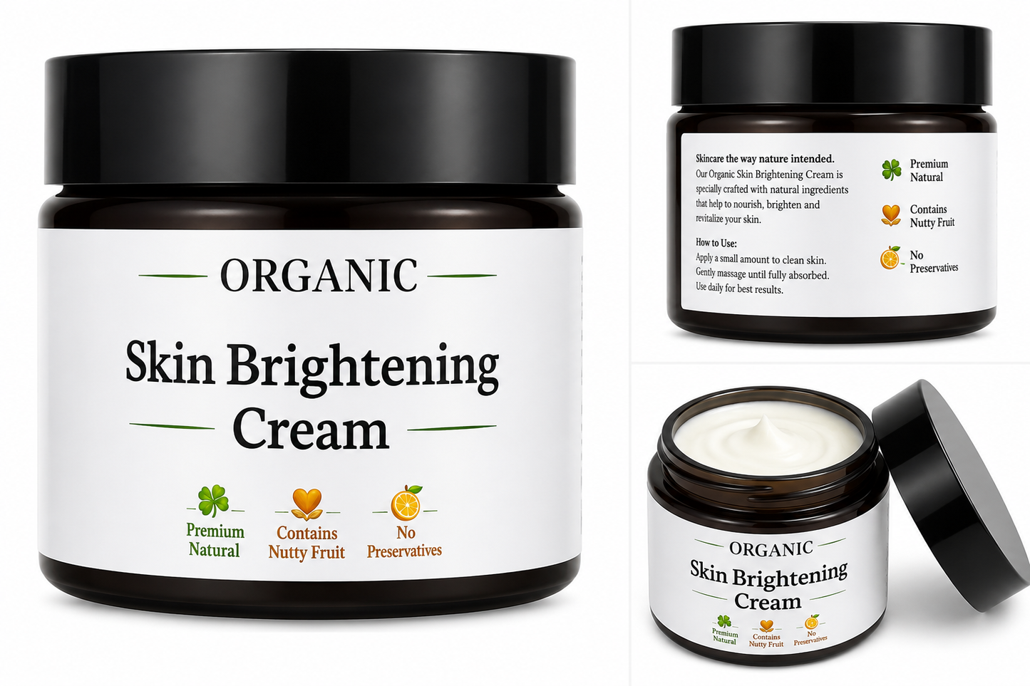 Organic Skin Brightening Cream